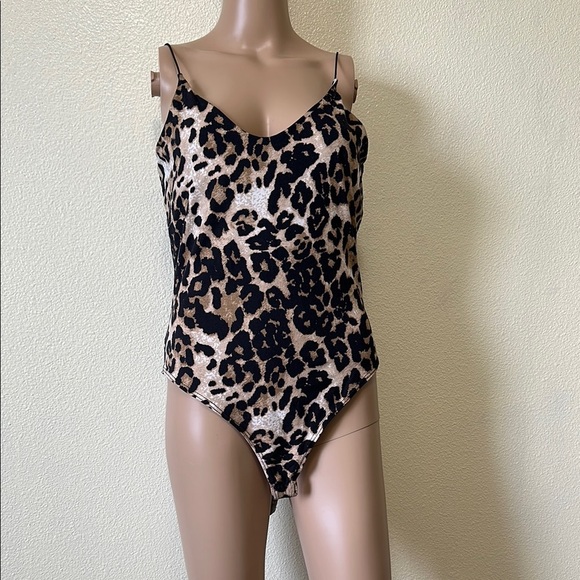 gaze- Leopard Print Bodysuit - Picture 1 of 5